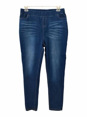 JVINI Plus Size Pull On Dark Wash Jeans size 3XL